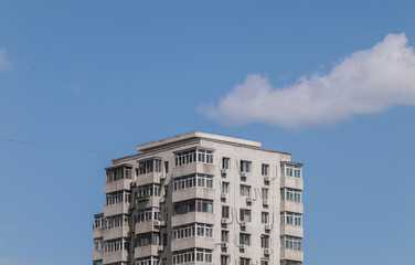 Residential building against sky. Beijing, China