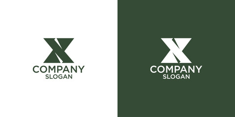 letter x abstract monogram logo vector design