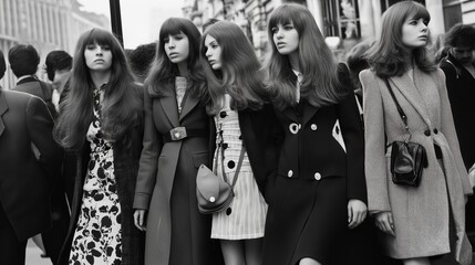 Swinging London Vintage Glam: 60s Street Style with Iconic Sunglasses
