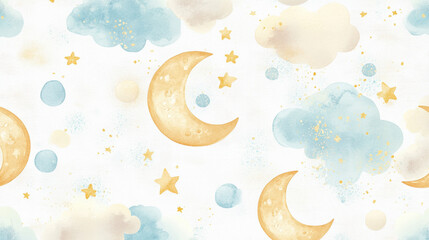Watercolor Night Sky.