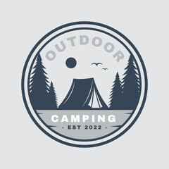 Modern Camping Outdoor Logo Design