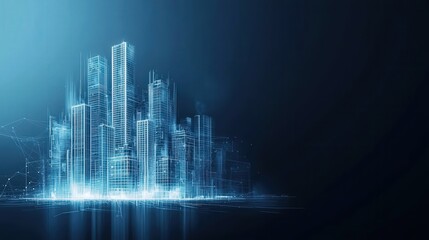 Obraz premium Chalkboard with a detailed sketch of a skyscraper's interior