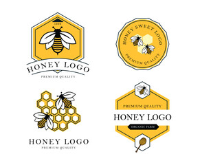 honey bee logo design