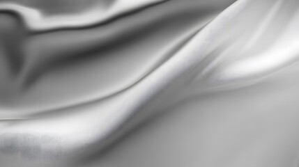 Smooth gray gradient background with abstract silk fabric folds and elegant drapery design, perfect for modern backdrop applications,  posters, and headers in fashion or minimalist projects