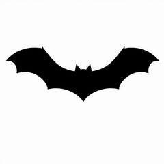 Fototapeta premium Halloween black bat silhouette isolated for spooky themes