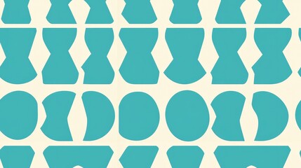 Teal and White Transgender Symbol Seamless Tile Pattern