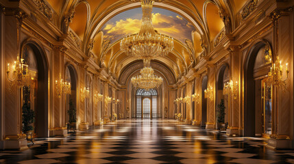 Golden Palace Hallway.