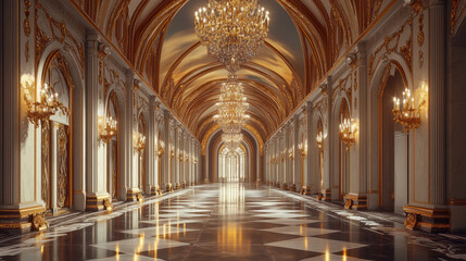 Obraz premium Palace Hallway.