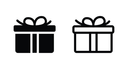 gift icon vector. gift sign icon for web site