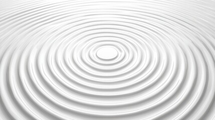 Abstract White Concentric Circles Pattern Background