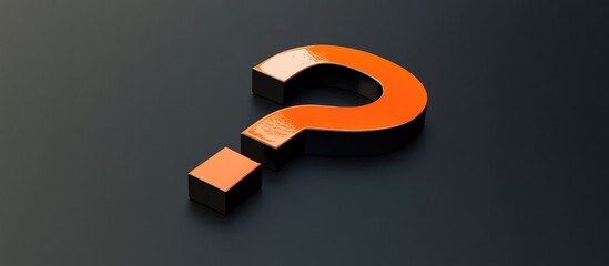 3D illustration of a question mark showcasing a sense of mystery and intrigue