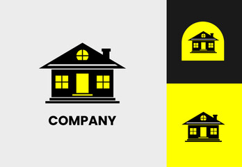 SIMPLE AND MINIMALIST RESIDENTIAL HOUSE LOGO DESIGN