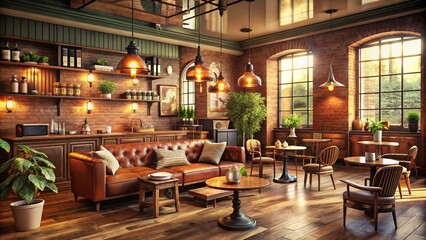 Aromatic scents fill the air as warm lighting dances across vintage furniture, transporting customers to a bygone era