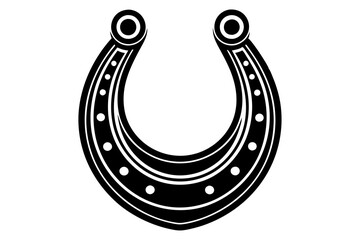 
Horseshoe icon, Luck symbol, Horseshoe silhouette vector
