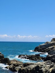 rocks above the sea 바다 위의 암석