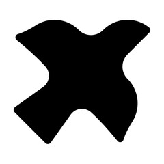 Bird icon in solid filled glyph style. Simple dove symbol vector illustration — pixel-perfect icon.