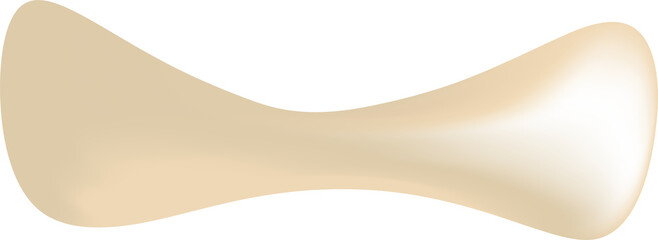 Beige Abstract Fluid Shape Element