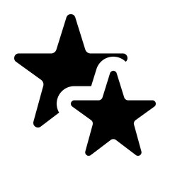 Stars icon in solid style. Simple twinkle symbol vector illustration — pixel-perfect icon.