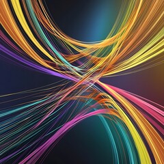 swirling patterns of abstract sound waves materialize as mesmerizing