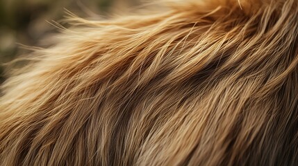 Fototapeta premium Close-up of the beautiful Brown Goat Hair fur on the back