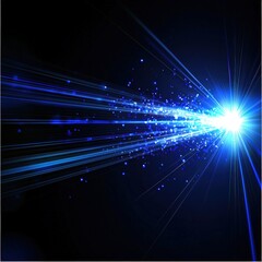 Bright blue light streaks