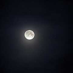 moon, night, sky, space, full, astronomy, fake, illustration, photo, art