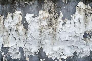 Obraz premium Gray Rough Background concrete old paint wall, Texture cement crack surface , ai