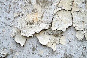 Gray Rough Background concrete old paint wall, Texture cement crack surface , ai