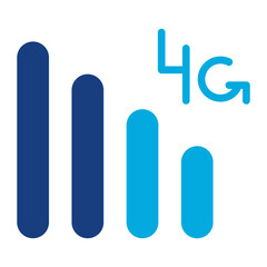 4G icon vector image. Can be used for Live Streaming.
