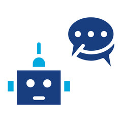 Chatbot icon vector image. Can be used for Live Streaming.