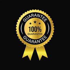 Fototapeta premium hundred percent guarantee product badges