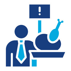 Rubber Chicken Circuit icon vector image. Can be used for Politics.