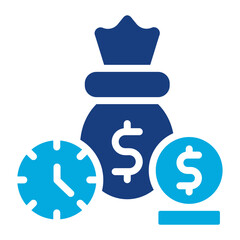 Loan Term icon vector image. Can be used for Loan.