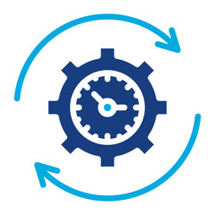 Capacity Utilization icon vector image. Can be used for Operations Management.
