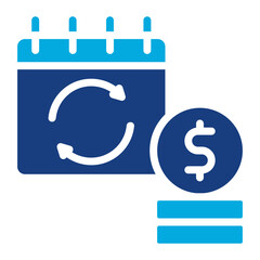 Repayment Schedule icon vector image. Can be used for Loan.
