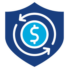 Secure Fund Transfer icon vector image. Can be used for Safe Payment.