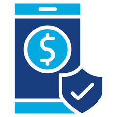 Secure Mobile Payment icon vector image. Can be used for Safe Payment.