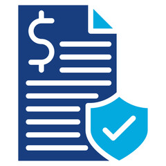 Secure Invoice icon vector image. Can be used for Safe Payment.