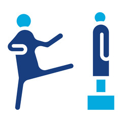 Martial Arts icon vector image. Can be used for Movie Genres.