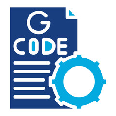 G-Code icon vector image. Can be used for Additive Maufacturing.