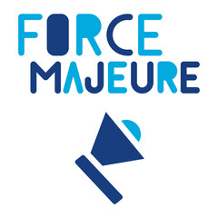 Force Majeure icon vector image. Can be used for Business Risks.