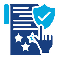 Regulatory Compliance icon vector image. Can be used for Business Risks.