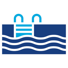 Pool icon vector image. Can be used for Sun Protection.