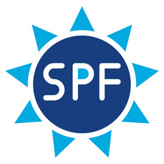 SPF icon vector image. Can be used for Sun Protection.