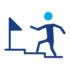 Career Development icon vector image. Can be used for Organization.