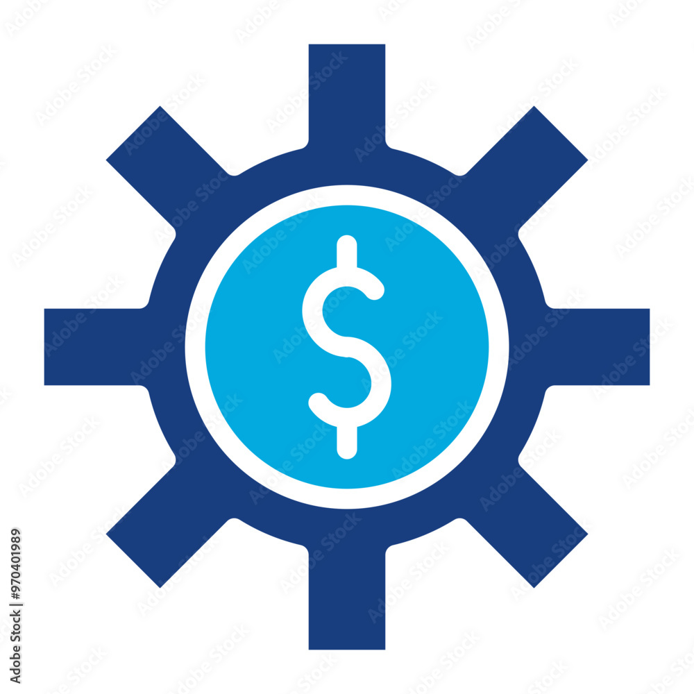 Poster Financial icon vector image. Can be used for Business Meeting.