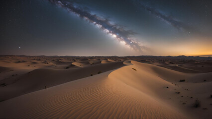 starry night, night sky, desert night, calm desert, sand dunes, desert landscape, starry sky, clear night sky, night photography, desert under stars, sand dunes at night, calm night, serene desert