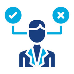 Decision icon vector image. Can be used for Business Meeting.