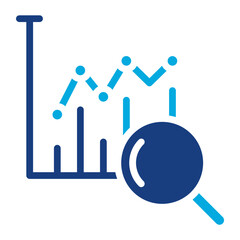 Trend analysis icon vector image. Can be used for Thought Leadership.