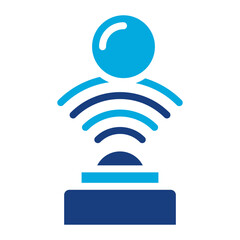 Proximity Sensor icon vector image. Can be used for Sensors.